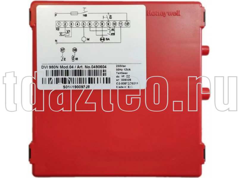 Блок управления Honeywell DVI 980 mod 04 (0390604U)