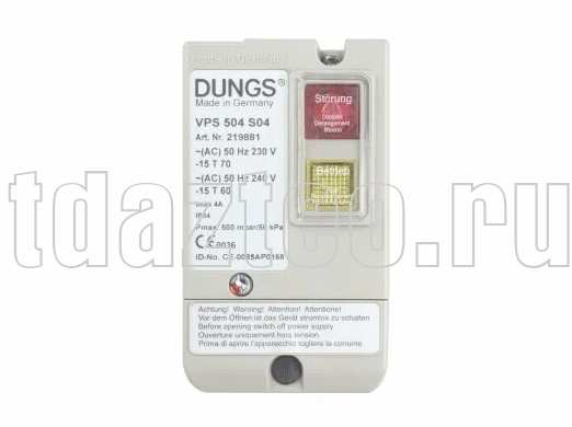 Блок контроля герметичности Dungs VPS 504 S04 230В / 50Гц (219881)